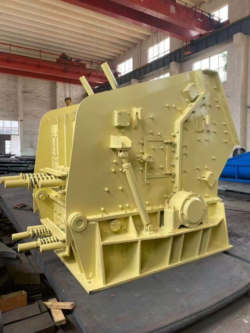 Jaw crusher side view